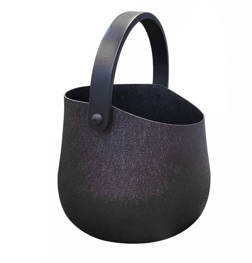 Traditional Wooden Sauna Bucket & Ladle Set — Finnish-Style Water Bucket with Scoop
