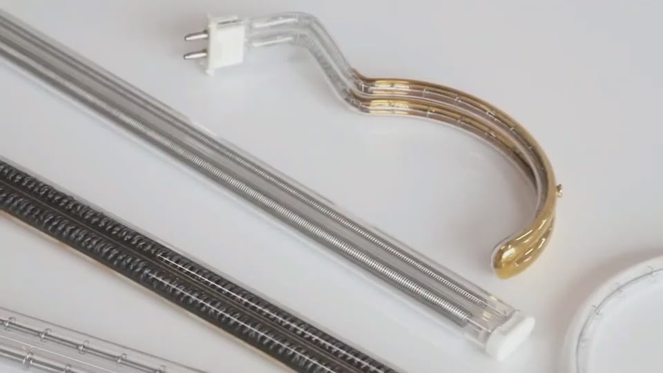 Reflector Coated Infrared Quartz Heating Lamps | White, Gold & Ruby Reflector Options