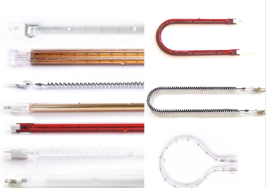 Reflector Coated Infrared Quartz Heating Lamps | White, Gold & Ruby Reflector Options