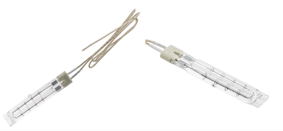 Reflector Coated Infrared Quartz Heating Lamps | White, Gold & Ruby Reflector Options